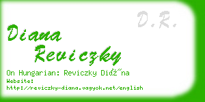 diana reviczky business card